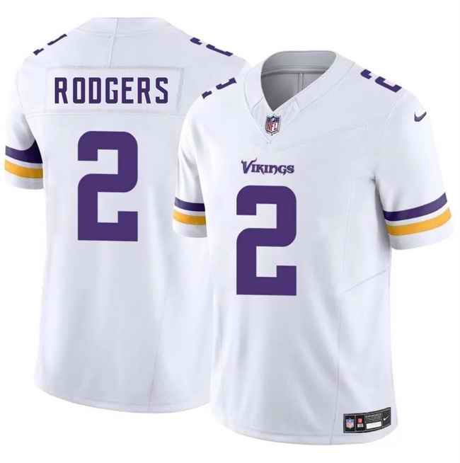 Men's Minnesota Vikings #2 Isaiah Rodgers White 2025 F.U.S.E. Vapor Untouchable Limited Stitched Jersey